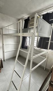 IKEA VITVAL白色高架床