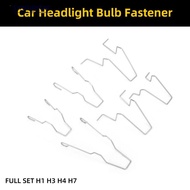 YOUNGSTAR 6Pcs Car Headlamp Light Bulb Retainer Spring Clips Buckles Metal Headlight Bulb Spring Cli