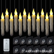With Conical Halloween 2-Flame No Style Only Hook 12LED Remote Control Candle Button Fishing Line Re