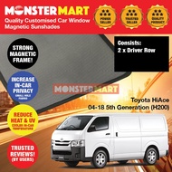 Toyota Hiace 2004-2020 5th Generation (H200) Customised Commericial Van Accessories Window Magnetic 