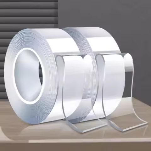 Wall Sticker Double Side Tape Waterproof Feature Self-Adhesive Tape Silicone for Bathroom Kitchen Ac