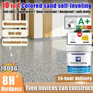 Epoxy color sand floor paint.waterproof toilet floor coating paint indoor and outdoor upgrade wearre
