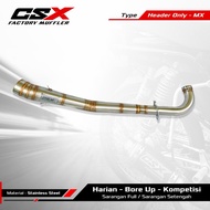 CSX Exhaust Neck - PNP HEAD MX, HEAD LEO, HEAD MG Underbone - by CSX FACTORY MUFFLER
