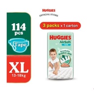 Huggies AirSoft Tape Diaper Super Jumbo Pack - XL38 XL size (3 packs)
