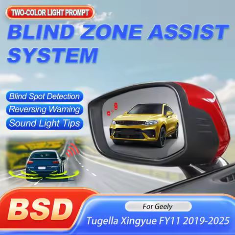 Car Mirror Alarm Assist Lane Changing Blind Spot Monitoring System BSD BSM For Geely Tugella Xingyue
