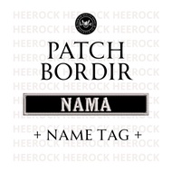 NAME TAG - HEEROCK.ID EMBROIDERY PATCH
