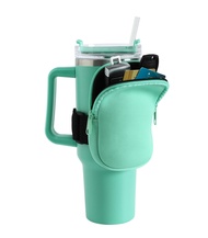 MONOBLANKS Water Bottle Pouch for Stanley Quencher Adventure 40 oz & Stanley IceFlow 20oz 30oz,Gym T