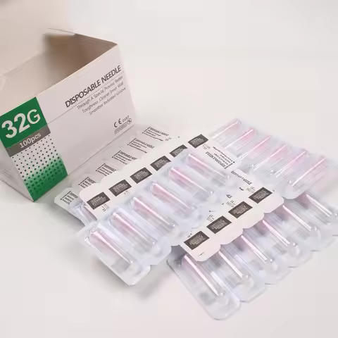 100Pcs Tattoo Small Painless Beauty Needle 32G4MM 32G6MM 32G8MM 32G13MM 32G1.5MM 32G2.5MM Sterile In
