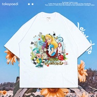 Alice IN WONDERLAND Oversize Vintage Tee - ALICE IN WONDERLAND Cartoon T-Shirt Vintage T-Shirt