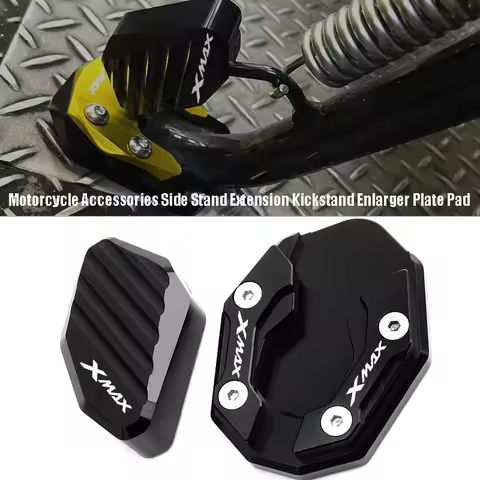 MOTO Accessories For YAMAHA XMAX300 R15 V3 V4 MT15 XMAX 300 250 125 R MT 15 XMAX125 Side Stand Enlar