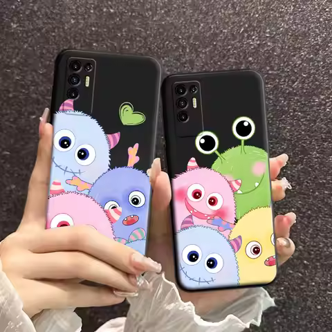 For Tecno Pova 2 / Pova 3 4G/ Pova4 Pro Case Cartoon Soft Silicone TPU Astronaut Pattern Phone Case 