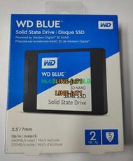 WD/西部數據藍盤BLUE 3D 2T 4T固態硬盤SSD西數SATA