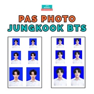 [ISI 6] PAS PHOTO JUNGKOOK BTS 4R 2x3 3x4 4x6 Glossy Silky Paper Foto Kertas Card