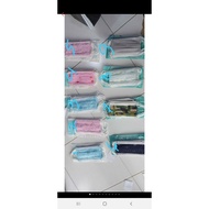 Adult 3ply hijab motif mask, price for 1 pack of 10