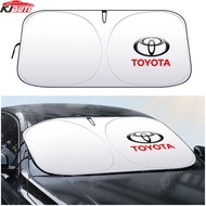 Toyota Foldable Sunshade Windshield Sun Visor Car Sun Protection UV Blocking Cooling Tool for Veloz 
