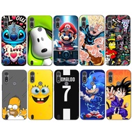 For Motorola Moto E6S E6i Case Phone Cover Protective Soft Silicone Black Tpu Case exciting designs