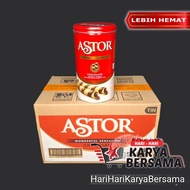 MAKANAN RINGAN ASTOR CHOCOLATE WAFER STICK ROLL COKELAT PER KARTON ISI 6 KALENG X 330GR
