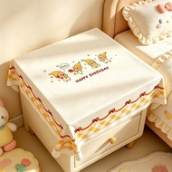 Cartoon Cartoon Star Cover Cloth Cute Bedroom Bedside Table Decoration Table Cloth Home Appliances A