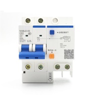 RCBO CHINT NXBLE-63 NXBLE-32 2P 32A 40A 50A 63A anti-overload circuit breaker circuit breaker circui