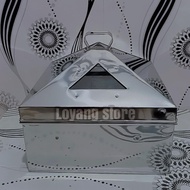 Klakat Kukusan Kotak Persegi Ukuran 30 35 40 45 cm Dimsum Bahan Stainless Dandang Steamer