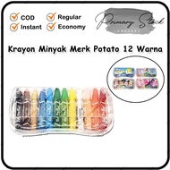 Crayon Oil Pastel Set 12 Colors Potato Oil Crayons Oil Pastel Crayon