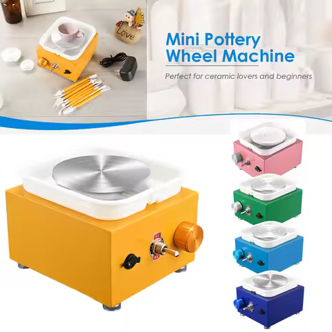 Electric Pottery Wheel Machine, Mini Pottery Forming Machine, Pottery Machine with Clay Sculpting To