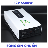 Bộ chuyển đổi điện Sin Chuẩn 5500W-Bộ chuyển đổi nguồn 12v lên 220v 5500W Sóng Sin Chuẩn-SOYER TECH