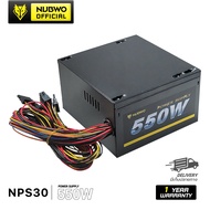 พาวเวอร์ซับพาย NUBWO POWER SUPPLY 550W NPS-030 อุปกรณ์จ่ายไฟ สินค้าประกัน 1 ปี