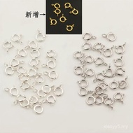 925 Sterling Silver Spring Gesper QQ Gesper Gesper berbentuk O Gesper Asas Gelang Gesper Gesper Kalu