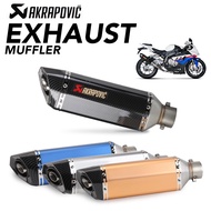 Akrapovic Muffler Exhaust Motor Ekzos 51mm Pipe Racing Y15zr Motorcycle LC135 Wave Ninja400 MT07 S10
