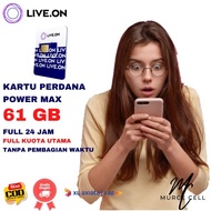 PROMO Kartu Perdana Live On XL 4,5G Power On 61GB + 40GB Bonus Kuota