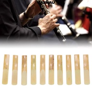 UAENAU 10pcs ​Clarinet Reed​, ​B Flat Pitch​ ​Plastic Box Packaging​ ​Bb Clarinet Reed​, Strength 3.