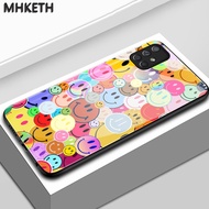 Case For Samsung A71 4G A71 5G A91 Personalized Smile Face Glass Phone
