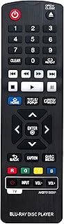 AKB75135301 Replacement Remote Control Compatible with LG Ultra HD Blu-Ray Disc Player UP970 UBK90 B