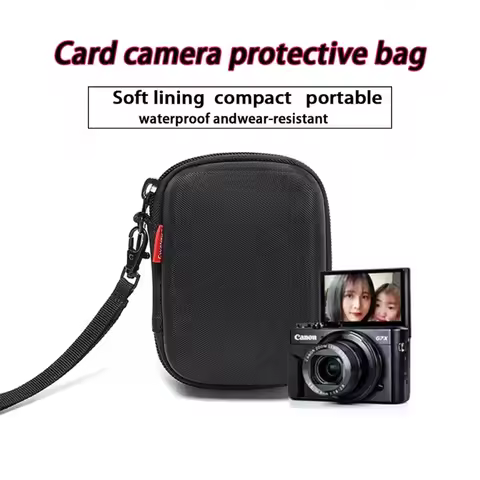 Shockproof EVA Hard Case for Canon G7X Mark III II Sony ZV1 ZV1F RX100, Protective Carrying Bag with