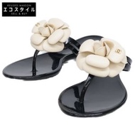 香奈兒 [成色良好] 山茶花橡膠涼鞋 36碼