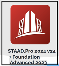 NEW!STAAD.Pro 2024 v24 + FOUNDATION 2023 AND RCDC 2023 |FULL VERSION | COMES IN A USB FLASH DRIVE