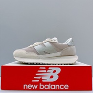 New Balance NB237 B Last Women Retro Casual Shoes Suede Cream White WS237MSB