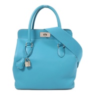 HERMES Swift皮革Toolbox 26銀扣手挽肩背兩用袋