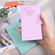 NIUYOU A6 Planner Notebook, 2027 Multicolor 2027 Planner,  Portable Lined Pages Weekly Planner Offic