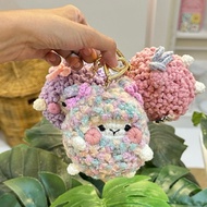 Handmade Knitted Sheep Keychain
