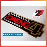 DAENG 4 Iron Racing Exhaust Emblem