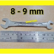 Wrench 8 9 10 11 12 13 14 15 16 17 18 19 mm Double Open End Spanner