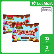 [Paket isi 2] Wonhae Gummy Choco Ball Truffle Mixed Fruit 32gr
