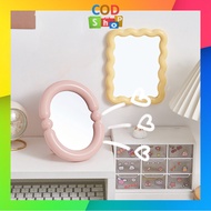 - C6556 Oval and Wave Makeup Mirror Simple Makeup Mirror/ Makeup Mirror/ Aesthetic Makeup Mirror/ Ma