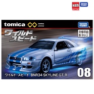 Takara Tomy โทมิก้า โมเดลรถ Tomica Premium unlimited 08 Wild Speed ​​BNR34 SKYLINE GT-R