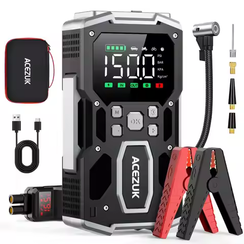 ACEZUK 26800mAh Car Power Bank Jump Starter Portable Emergency Starter Auto Car Battery Charger Boos