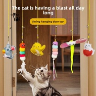 Bungee Cord Cat Teaser Toy Door Hanging Interactive Cat Toy Jumping Bouncing Fun Cat Exercise