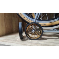 Aceoffix Chrome Gold , Chrome Silver EZY Wheel for Brompton, 3sixty, Pikes, Aceoffix