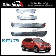 Proton X70 Stainless Steel Blue LED Car Side Sill Step Plate (4 Pcs) Plug &amp; Play